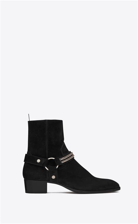 ysl boots with chain|yves Saint Laurent libre boots.